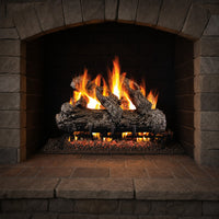 16" Rustic Oak Vented Gas Log Set | Real Fyre