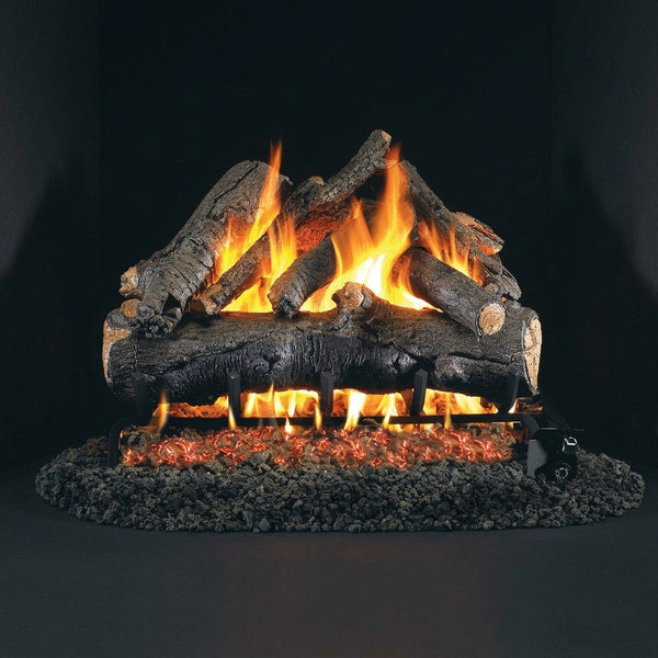 30-inch American Oak Outdoor Vented Gas Log Set by Real Fyre