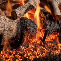 30" Charred Mountain Birch Vented Gas Log Set | Real Fyre