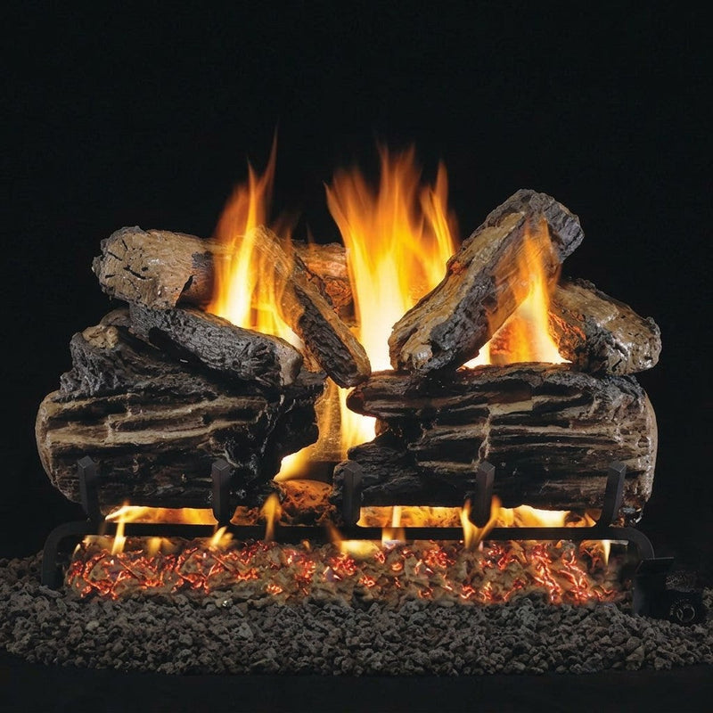 18-inch Charred Split ANSI Vented Gas Log Set by Real Fyre