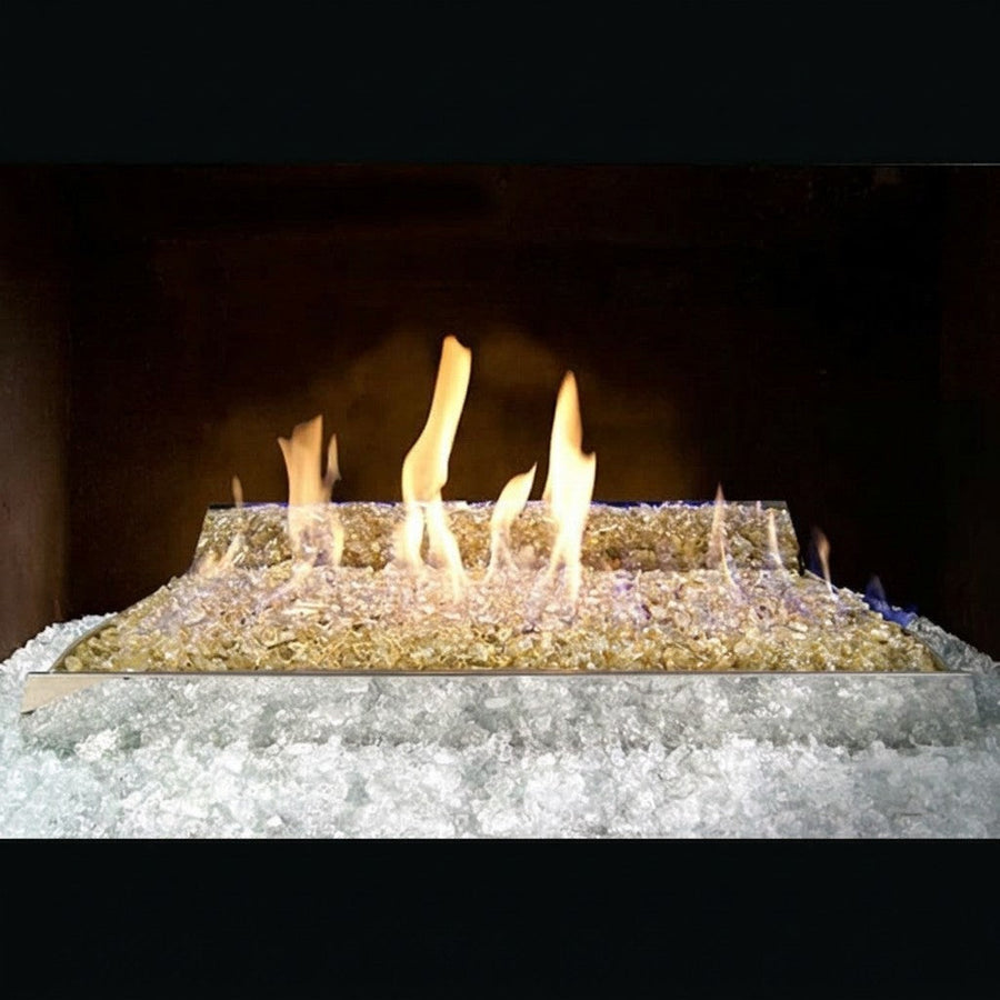 Contemporary Fire Glass Ventless Gas Logs