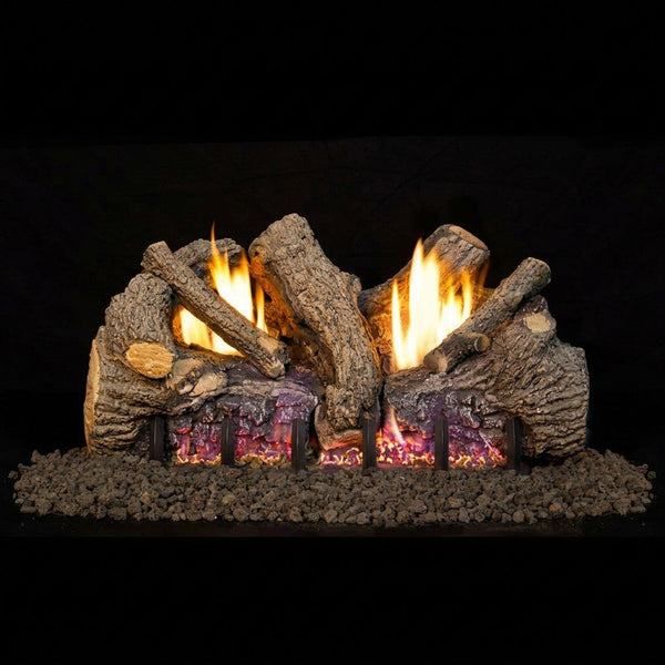 24" Foothill Oak Ventless Gas Logs | Real Fyre