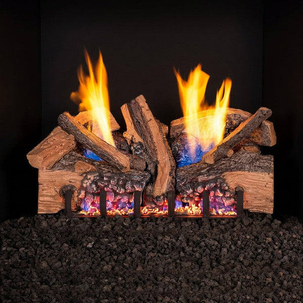 30" Foothill Split Oak Ventless Gas Log Set | Real Fyre