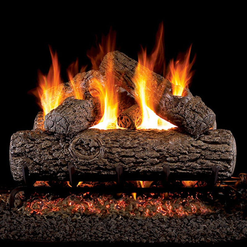 18" Golden Oak ANSI Vented Gas Log Set | Real Fyre