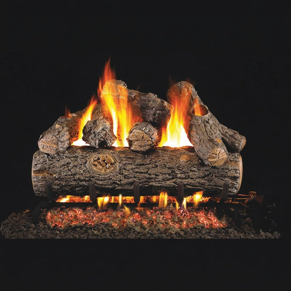 30-inch Golden Oak Designer Plus Outdoor Vented Gas Log Set by Real Fyre