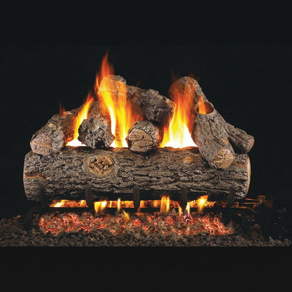 18-inch Golden Oak Outdoor Vented Gas Log Set by Real Fyre