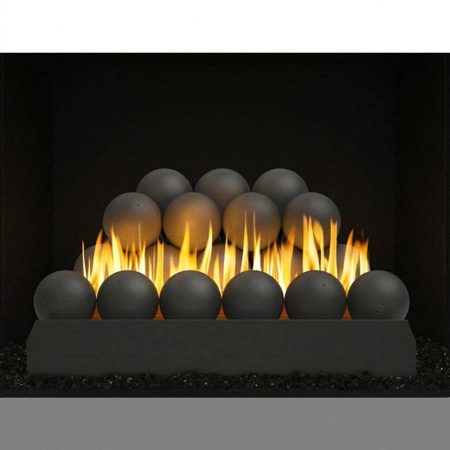 24" Peterson Epic Black Fireball Ventless Gas Logs