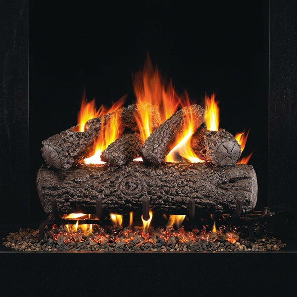 30-inch Post Oak Vented Gas Log Set by Real Fyre