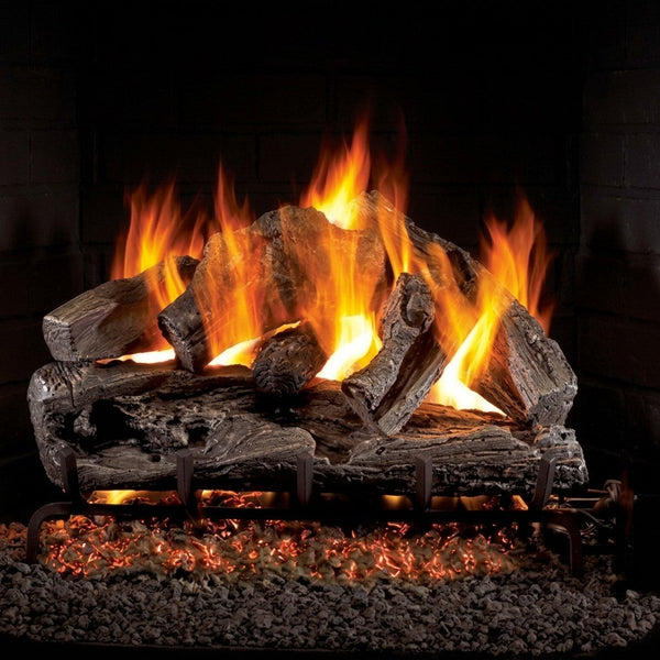 18-inch Rugged Split Oak Outdoor Vented Gas Log Set by Real Fyre