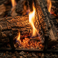 30" Rugged Split Oak Vented Gas Log Set | Real Fyre