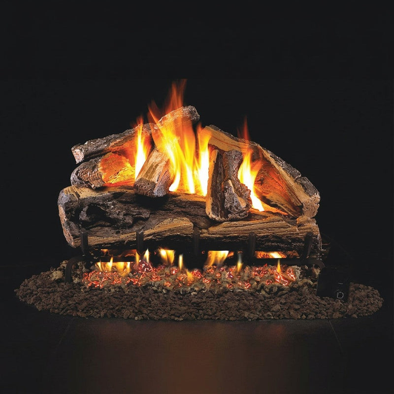 24-inch Rugged Split Oak Vented Gas Log Set by Real Fyre