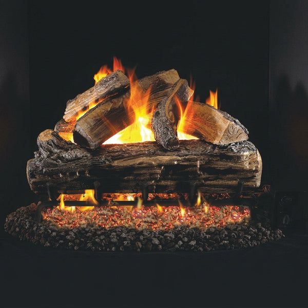 18-inch Split Oak Outdoor Vented Gas Log Set by Real Fyre