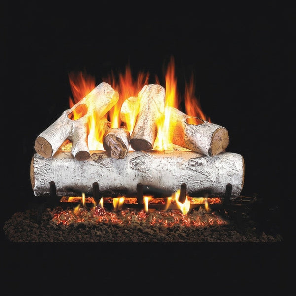24-inch White Birch ANSI Vented Gas Log Set by Real Fyre