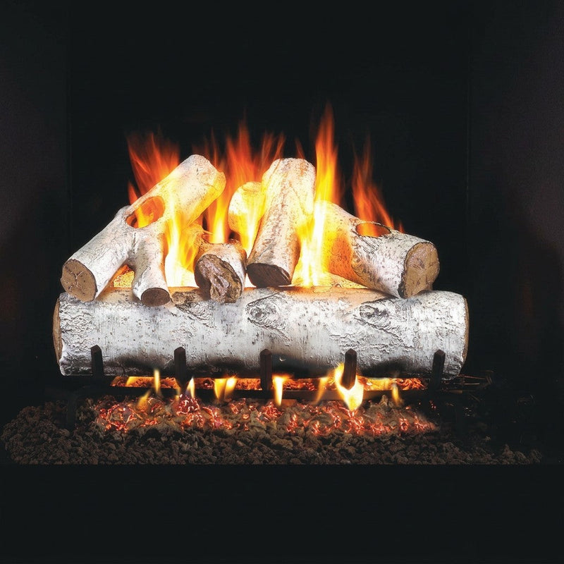 24-inch White Birch Vented Gas Log Set by Real Fyre