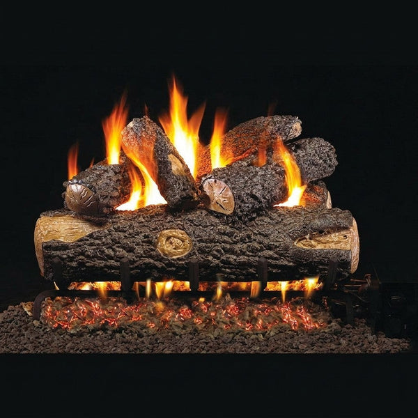 24-inch Woodland Oak Outdoor Vented Gas Log Set by Real Fyre