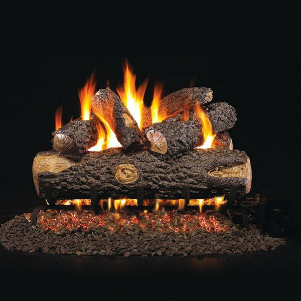 24-inch Woodland Oak Vented Gas Log Set by Real Fyre