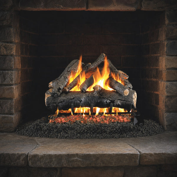 18" American Oak ANSI Vented Gas Log Set | Real Fyre