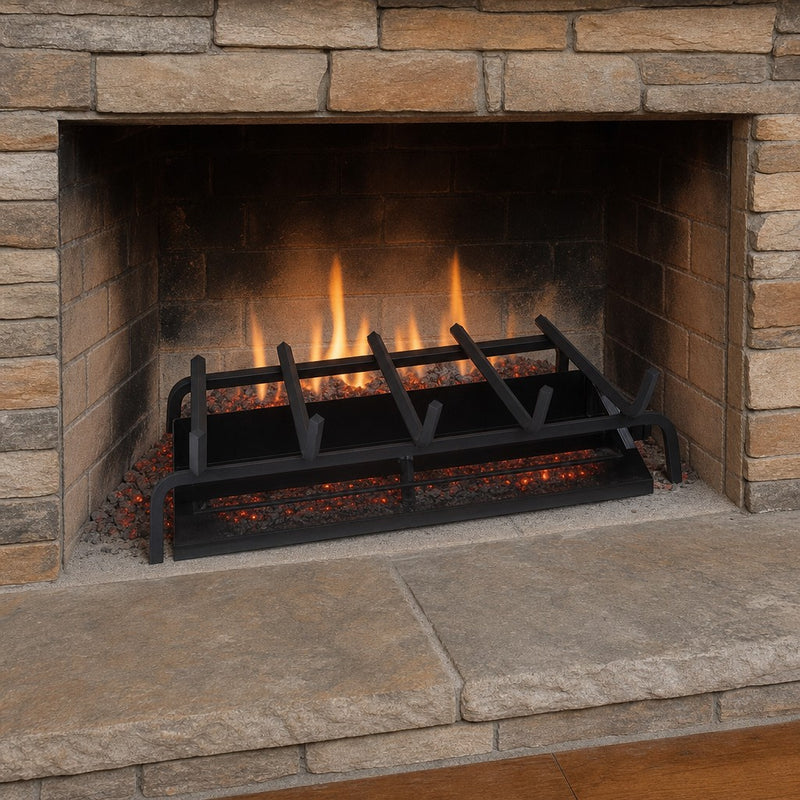 18" White Birch Vented Gas Log Set | Real Fyre