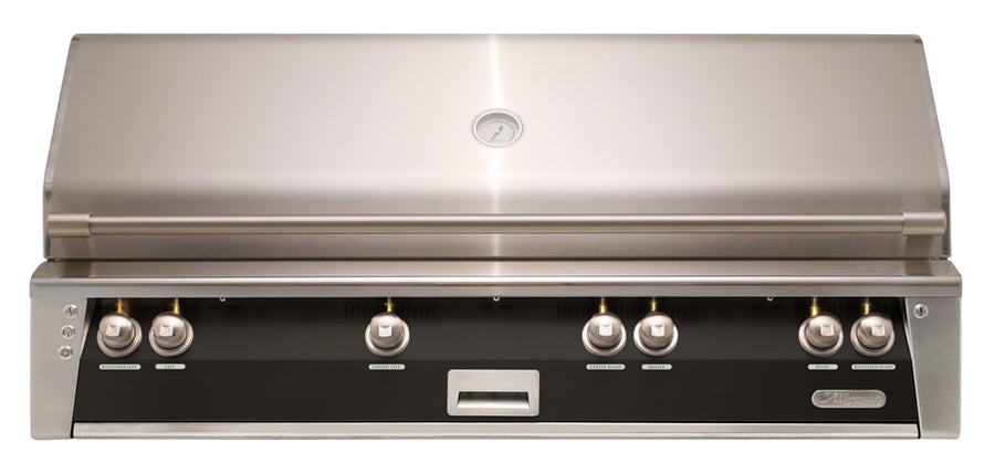 Alfresco ALXE 56-Inch Built-In Natural Gas Grill with Sear Zone — Jet Black Matte