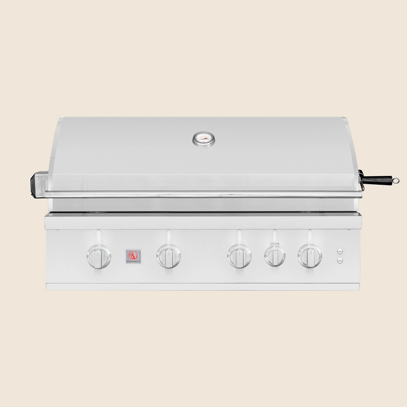 Summerset TRL Pro 40-Inch Built-In Gas Grill — lid closed, manufacturer photograph