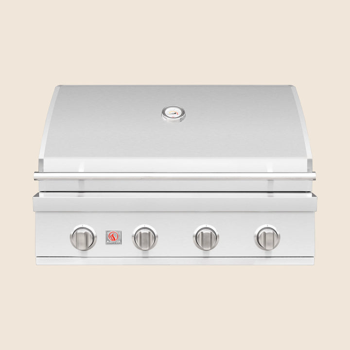 Summerset Sizzler 32-Inch Built-In Gas Grill — lid closed, manufacturer photograph