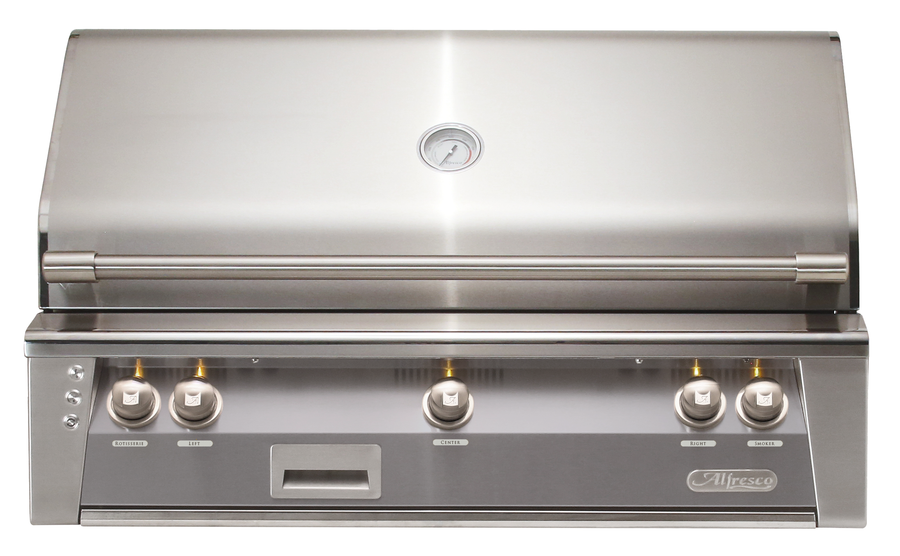 Alfresco ALXE 42-Inch Built-In Natural Gas Grill — Signal Gray Gloss