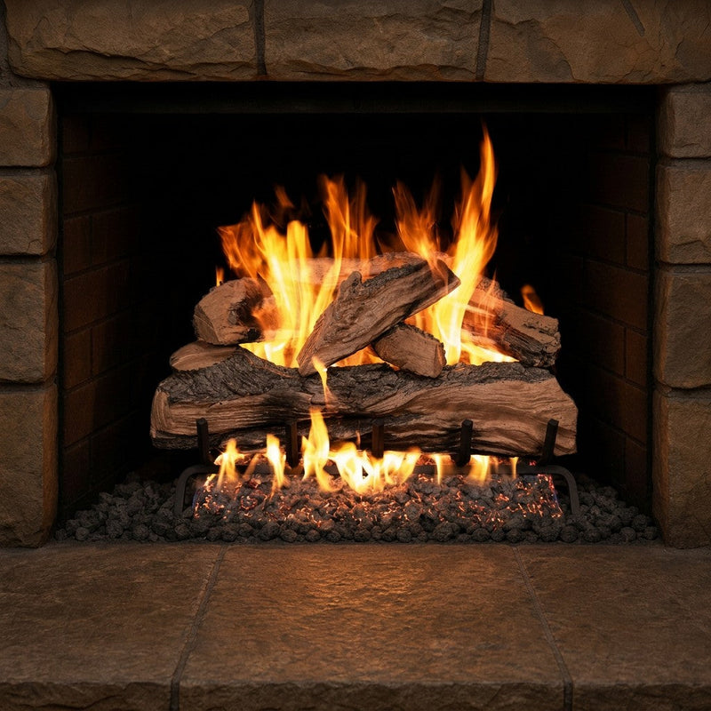 20-inch Split Oak Designer Plus Vented Gas Log Set by Real Fyre