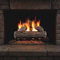 20" Golden Oak Vented Gas Log Set | Real Fyre