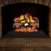 24-inch Charred Evergreen Split Oak Vented Gas Log Set by Real Fyre