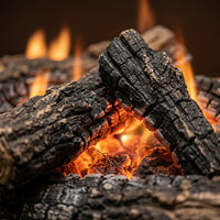 30" Charred Majestic Oak Vented Gas Log Set | Real Fyre