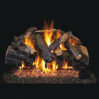 60-inch Charred Majestic Oak Vented Gas Log Set by Real Fyre