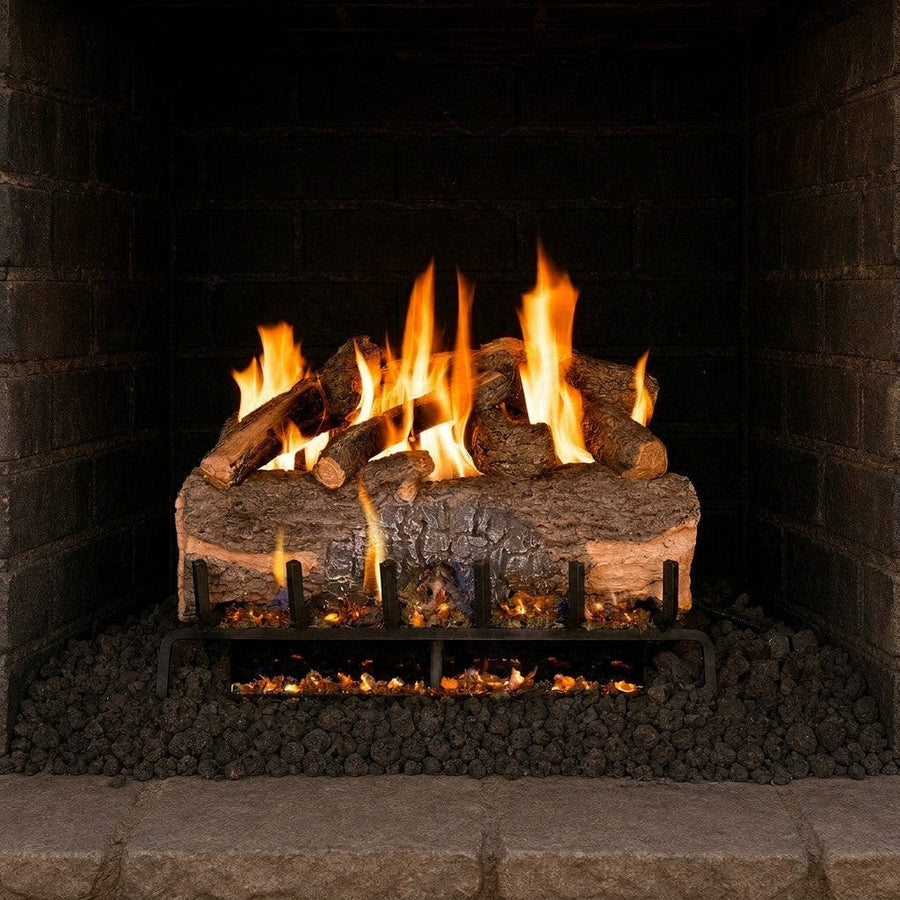 Mountain Crest Oak Vented Gas Log Set