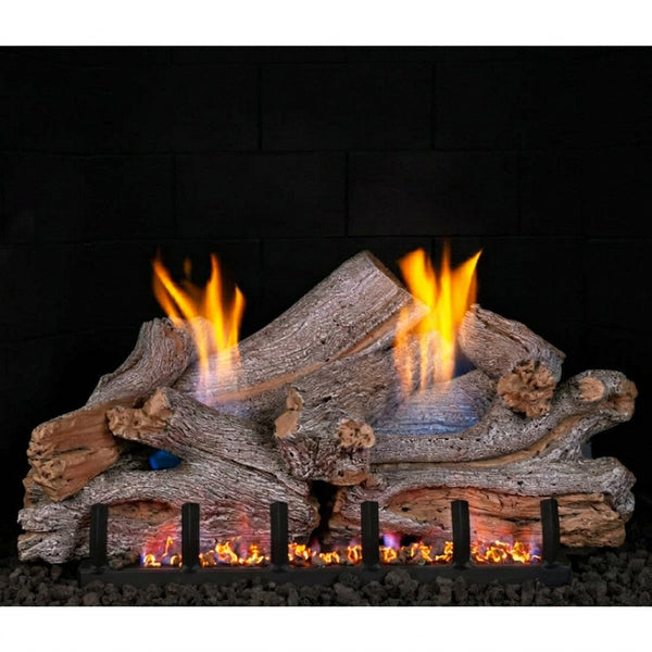 24" Peterson Lakeshore Outdoor Ventless Gas Logs | Real Fyre
