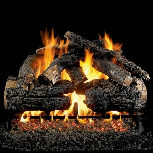 36-inch Pioneer Oak Vented Gas Log Set by Real Fyre