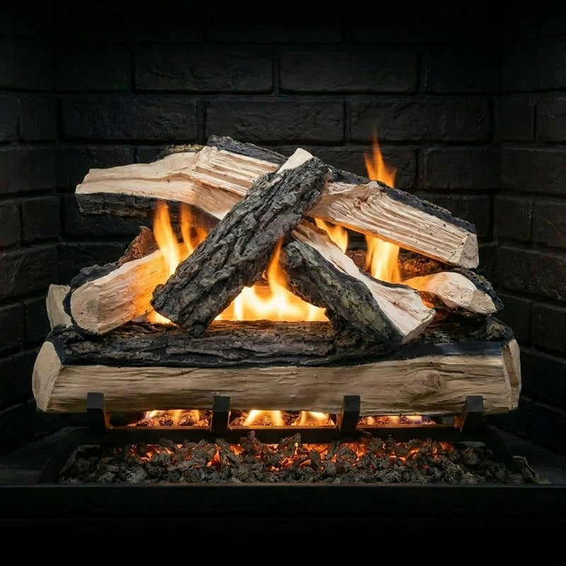 24-inch Split Oak Gas Log Set by Formation Creation