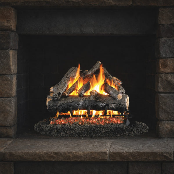 24" American Oak ANSI Vented Gas Log Set | Real Fyre