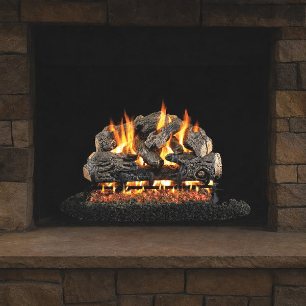 24" Charred Northern ANSI Vented Gas Log Set | Real Fyre