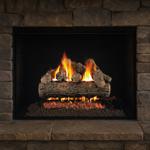 24" Golden Oak Designer Plus ANSI Vented Gas Log Set | Real Fyre
