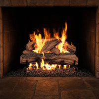 24" Split Oak Designer Plus ANSI Vented Gas Log Set | Real Fyre