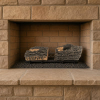 24" White Birch Vented Gas Log Set | Real Fyre