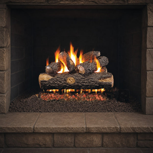 24" Woodland Oak ANSI Vented Gas Log Set | Real Fyre