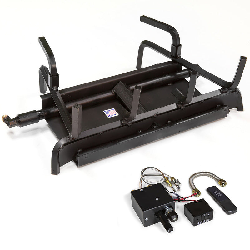 Grand Canyon 48" Assembled 2-Burner Vented Gas Burner System — Natural Gas, Modulating Millivolt with Remote