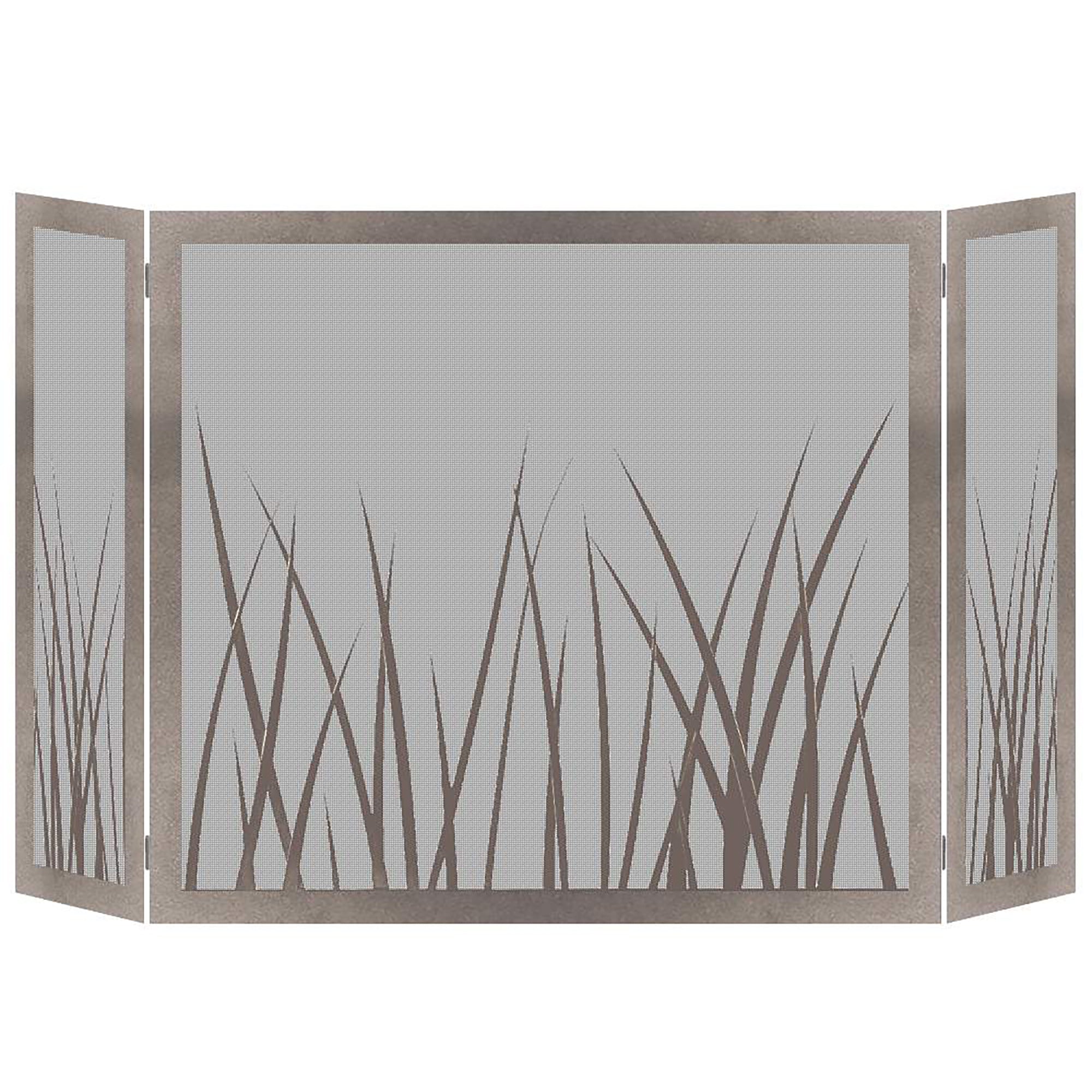 Steel Custom Folding Free Standing Fireplace Screens Options- Sawgrass