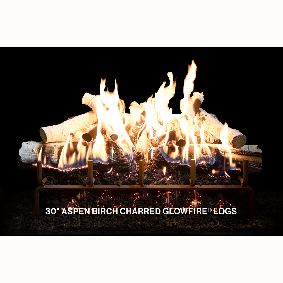 Aspen Birch Charred GlowFire Gas Log Set