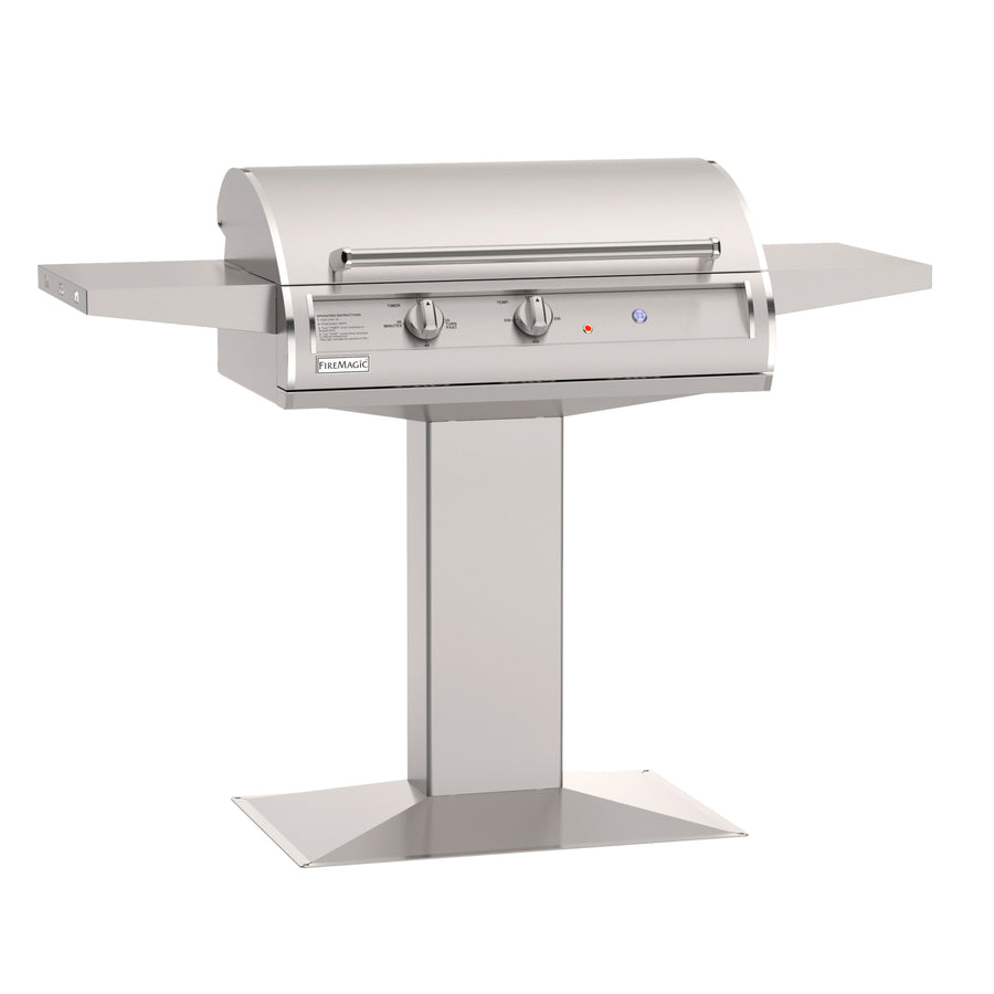 Fire Magic EL500s 30-Inch Analog Electric Grill on Patio Post