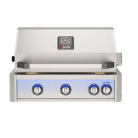 American Outdoor Grill 30" L-Series 3-Burner Portable Propane Gas Grill on Cart with Rotisserie & Side Burner