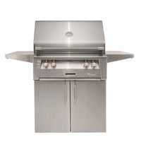 Alfresco ALXE 30-Inch Freestanding Gas Grill with Sear Zone — 30 Cart Front View Closed