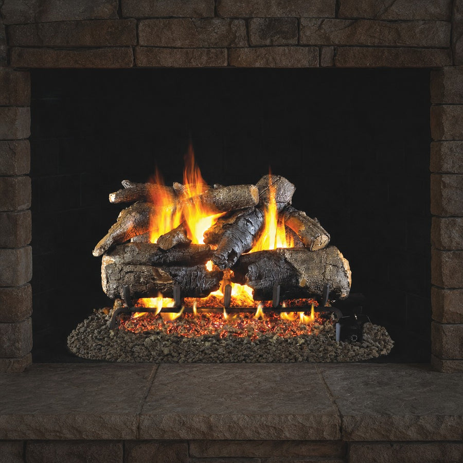 Charred American Oak ANSI Vented Gas Log Set