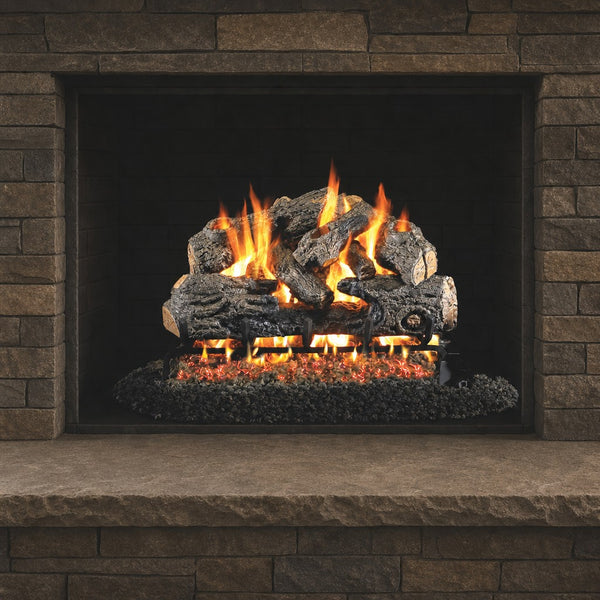 30" Charred Northern ANSI Vented Gas Log Set | Real Fyre