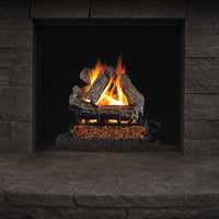 30" Rustic Oak Vented Gas Log Set | Real Fyre